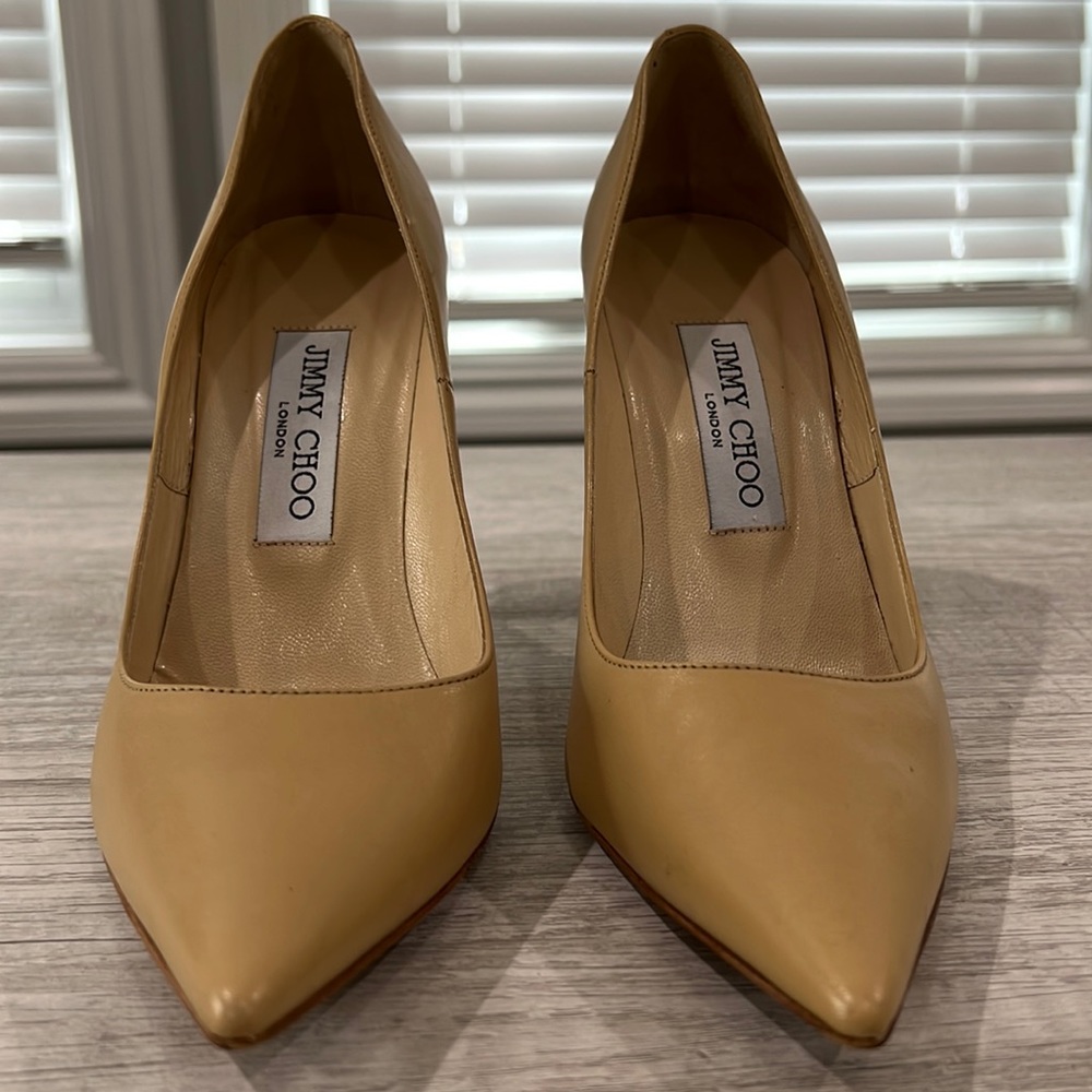 Jimmy Choo’s nude pumps